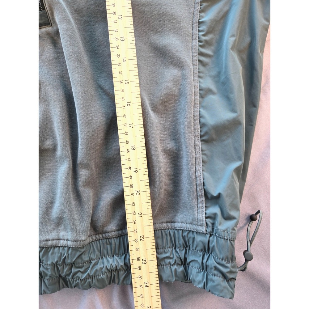 Athleta Womens Half‎ Zip Sweatshirt Green Hybrid Triumph Cinch Waist Pullover S - Picture 16 of 16